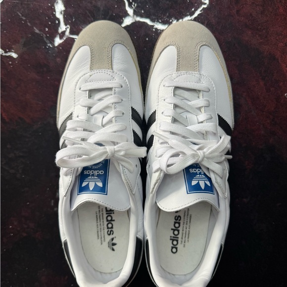 Adidas Samba OG Sneakers White Black Gum Sole Men’s Size 12 - Picture 5 of 7